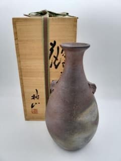 b919 花入 備前焼 木村桃山 木箱 茶道具 華道 古物 b919 花入 備前焼 木村桃山 木箱 茶道具 華道 古物 - メルカリ