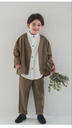 riziere ノーカラージャケット セットアップ シャツ 120 - メルカリ