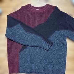 クレイジーパターン クルーネックニット セーターのサムネイル