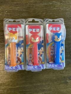 新品未使用！PEZ ソニック　セガ　3種コンプリートのサムネイル