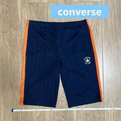 CONVERSE ハーフパンツ ネイビー オレンジ 160