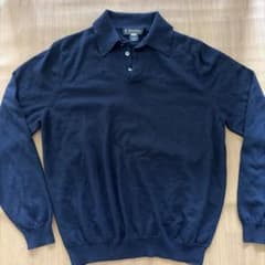 Brooks Brothers メリノウール ニット ポロシャツ Lのサムネイル