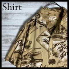 アロハシャツ☆レーヨン☆柄シャツ☆総柄☆レトロ☆ヴィンテージ☆90s☆S☆半袖のサムネイル