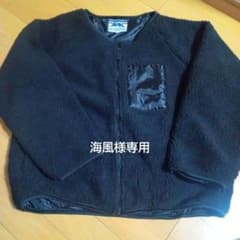 海風様専用　ボーイズ　黒　ボアブルゾンジャンバー160cmのサムネイル