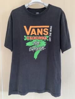 Vans（バンズ）半袖Tシャツ　黒　XLサイズ　カリフォルニア　デカロゴ