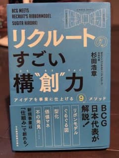 リクルートの すごい構"創"力 アイデアを事業に仕上げる9メソッドのサムネイル