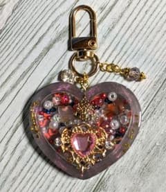 3♡シャカシャカ シェイカー キーホルダー ハンドメイド ハート - メルカリ