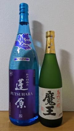 新品　蓬原 昊 一升 1800ml、魔王 4合 720ml　各1本セット 芋焼酎のサムネイル