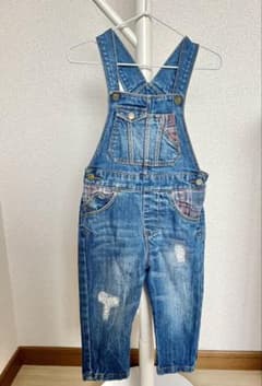 Zara デニムオーバーオール 12/18ヶ月　86センチのサムネイル