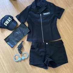 SWAT コスプレ衣装 黒 Mサイズのサムネイル