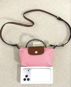 新品 ロンシャン ル プリアージュ エクストラXS ギモーヴ ピンク 2WAY 