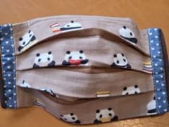パンダ柄布製ハンドメイドマスク全7点　選択購入可能　詳細は商品説明をお読み下さい