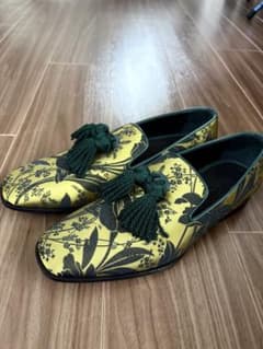 Jimmy choo foxley 2022 タッセルローファー ボタニカル柄のサムネイル