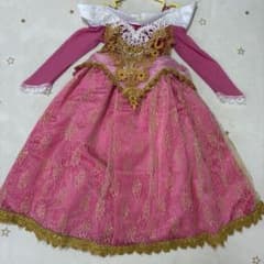 【オーロラ姫風】キッズ ドレス ピンク 4Yのサムネイル