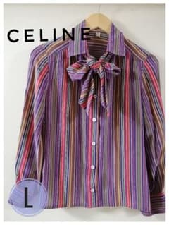 レディース☆CELINE長袖ブラウスLのサムネイル