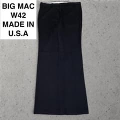 USA製 ビッグマック ワークパンツ w42 黒 ブラック 古着 アメリカ製