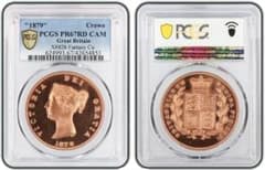1879 イギリス ビクトリア シールド 赤銅貨 PCGS PR67RD CAM - メルカリ