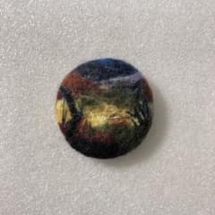 羊毛フェルト　ブローチ　ハンドメイド　夕焼けのサムネイル