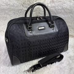 庵木瓜様 ダックスゴルフ　2way ボストンバッグ　ブラック　自立　大容量　旅行 庵木瓜様 ダックスゴルフ 2way ボストンバッグ ブラック 自立 大容量