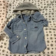 branshes デニムシャツ フード付き90のサムネイル