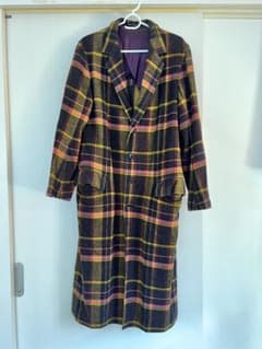 Y's ヨウジヤマモト チェック コート Y's Yohji Yamamoto チェック柄コート - メルカリ