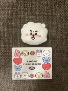 BT21 랜덤 페이스 브로치 TODAY'S FAC 봉제인형 배지 RJ