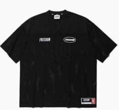 あ*ん様 【新品未使用】FREEDOM メッシュ　ラグビーシャツ ブラックのサムネイル