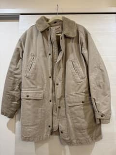 Woolrich フリース襟付きモッズコート M ベージュのサムネイル