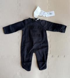 EMPORIO ARMANI ブラックロンパース　M3 55cmのサムネイル