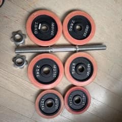 IROTEC ダンベルプレート 2.5kg 4枚 1.25kg 2枚 シャフト付のサムネイル