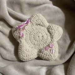 星型 ハンドメイド かぎ針編み コースター 即日発送のサムネイル