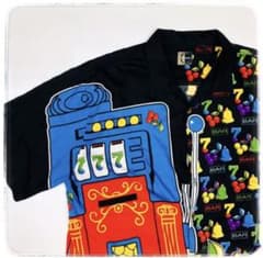 【希少】柄シャツ 総柄 スロット 菅田将暉 オーバーサイズ ゆるだぼ 半袖シャツのサムネイル