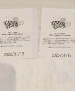 ハッピーエントリーHAPPY ENTER 利用券 2026年1月19日のサムネイル