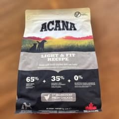 ACANA ライト＆フィットレシピ 2kg 犬用ドライフードのサムネイル