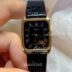 新品電池】SEIKO レクタンギュラー スクエア ヴィンテージ tank 美品