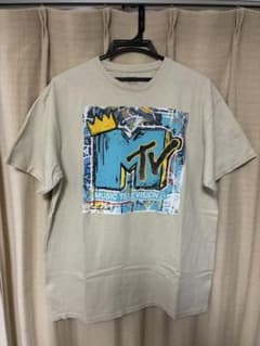 MTV music television Tシャツ Lサイズ バスキア ベージュのサムネイル