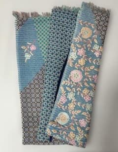 ターラブランカ 大判ストール 花柄刺繍 フリンジ付 - メルカリ