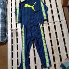 PUMA ジャージ 上下セット ネイビー×ライムグリーンのサムネイル