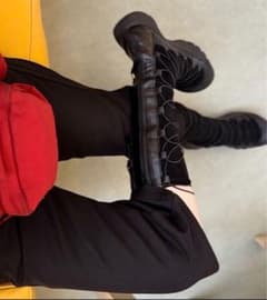 nyxu Lace up long boots - メルカリ