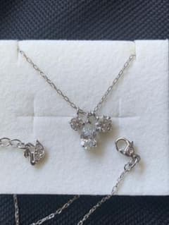 Swarovski ネックレス 3ストーン シルバーカラーのサムネイル