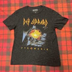 DEF LEPPARD PYROMANIA Tシャツ Mサイズ霜降りのサムネイル