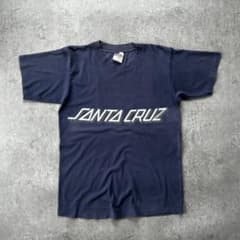 80s90s サンタクルーズ tシャツ USA製 フェードネイビー L オニータ