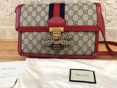 グッチ GUCCI ビー クイーンマーガレット レディース ショルダーバッグ 