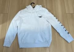 【Hollister】白/水色　グラデーション パーカーのサムネイル
