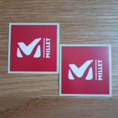 MILLET ミレー 旧ロゴ ミニステッカー 2枚