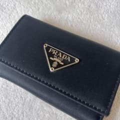 PRADA　プラダ　ケース　キーケース　6連　ナイロン　ブラック PRADA プラダ ナイロン キーケース 6連 ブラック イタリア 黒 - メルカリ