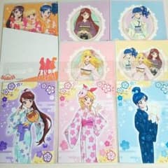 アイカツ！Soleil ナムコ堂ブロマイド 浴衣柄 Romanticステッカー