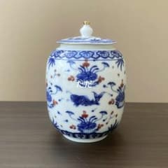 Jingdezhen Sabamo crest tea vase Ceramics Ornaments Modern crafts Artworks Figurines