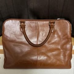 SEEKER ブラウンレザー ビジネスバッグ 本革 - メルカリ
