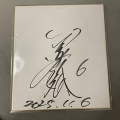 金本知憲 直筆サイン色紙 プロ野球選手 広島東洋カープ 阪神タイガース
